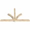 Ekena Millwork Redmond Rough Sawn Timber Gable Bracket, Douglas Fir, 84"W x 53"H x 4"D x 4"F, 15/12 Pitch GBW084X53X0404RED00RDF - alternate 2